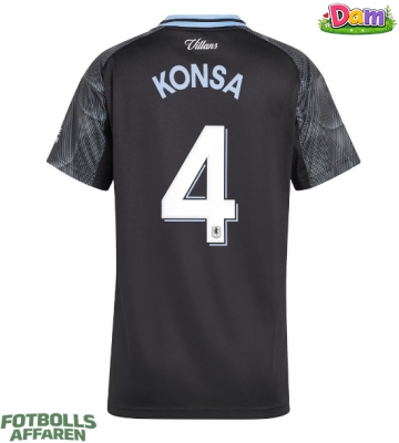 Aston Villa Ezri Konsa #4 Bortatröja Kvinnor 2025-26 Kortärmad
